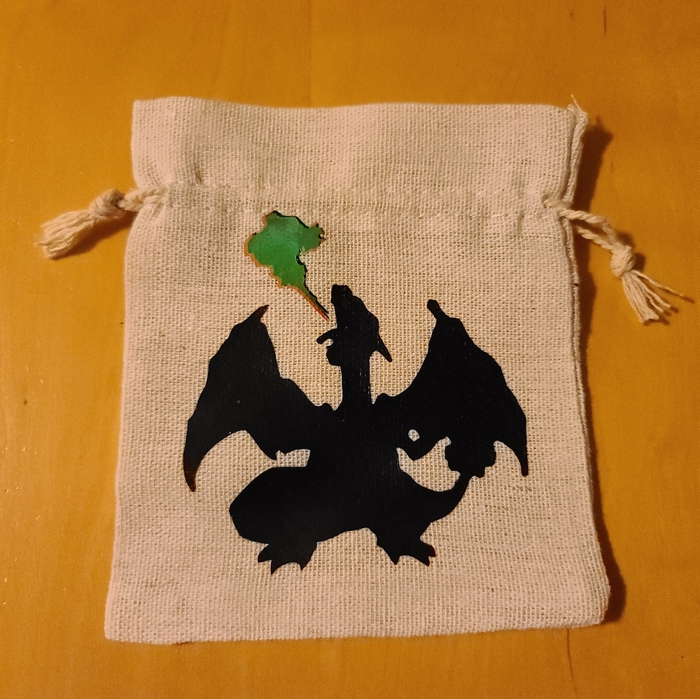 Pokémon Charizard Drawstring Pouch, Wheat